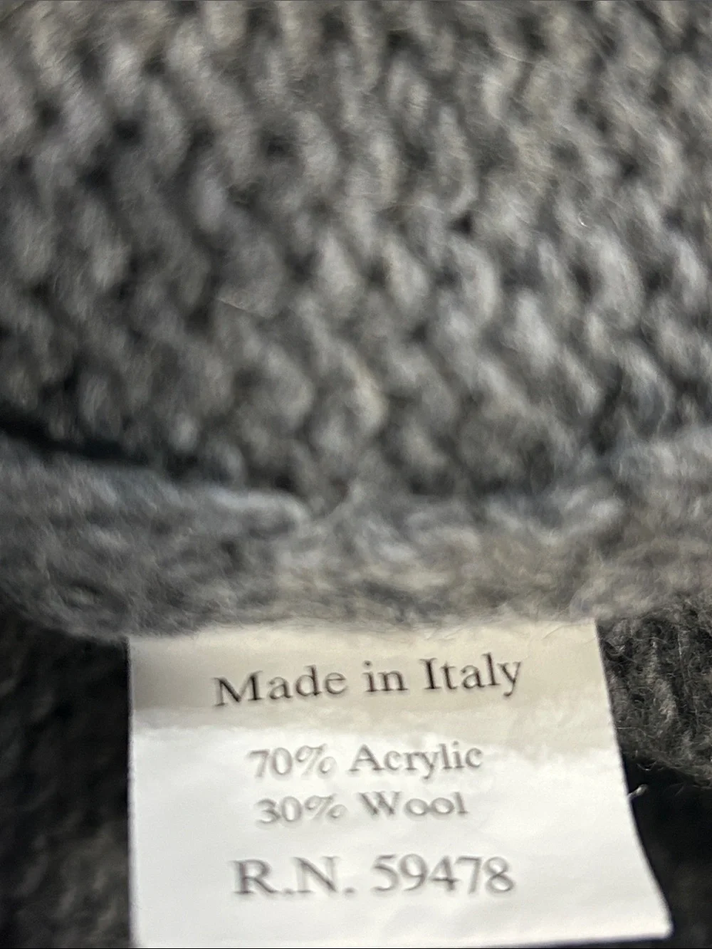 L’Uomo Made in Italy Men’s Fair Isle Shawl Collar Wool Blend Sweater Size Large